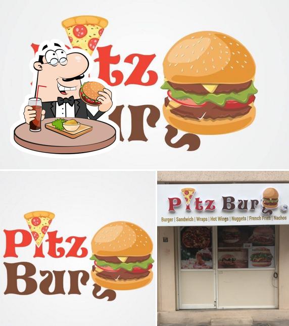 Order a burger at PITZ BURG