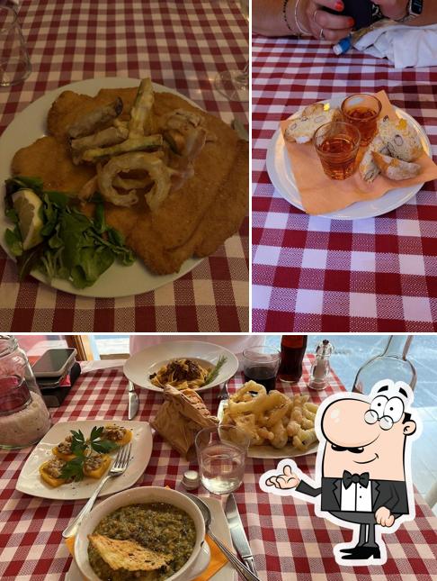 Tra le varie cose da Ristorante Osteria La Latteria - Cucina tipica Fiorentina si possono trovare la interni e cibo