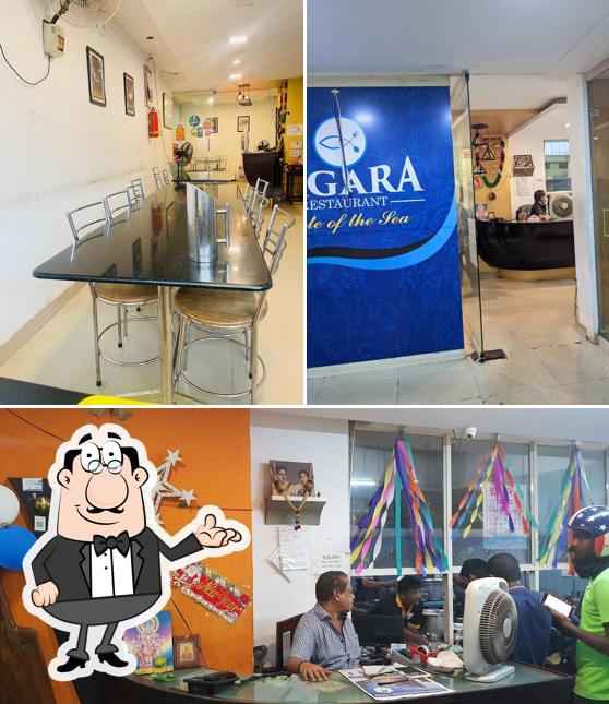 The interior of Sagara Restaurant