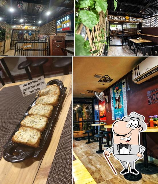 The exterior of Badnaam Bawarchi - A Rooftop Café