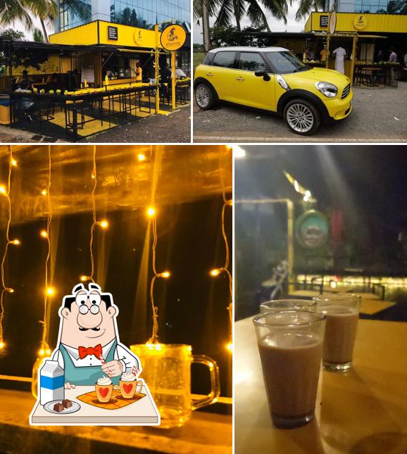 Enjoy a beverage at The interval Corner cafe