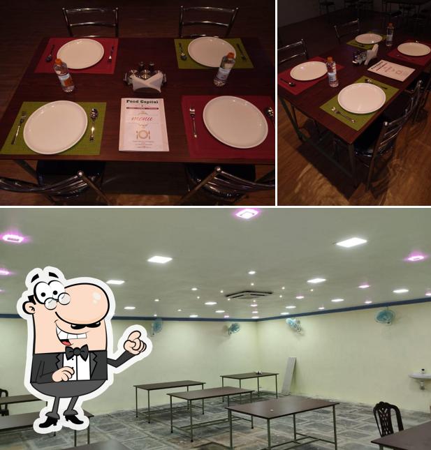 The interior of Food Capital Family Restaurant/Dhaba