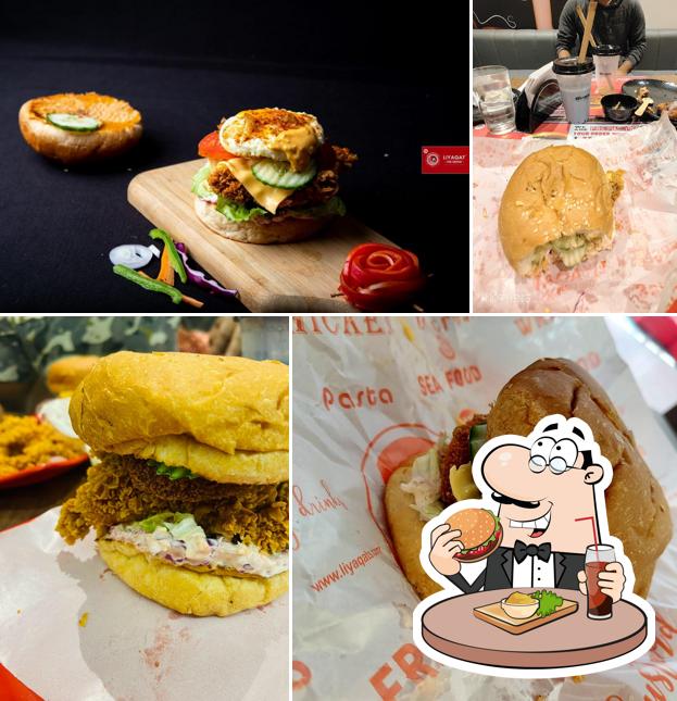 Order a burger at Liyaqat Fried Chicken