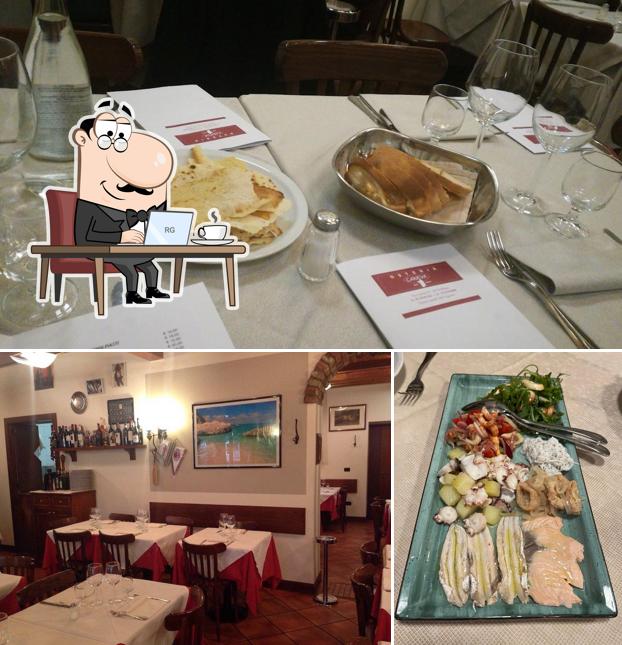 Gli interni di Osteria Caneva