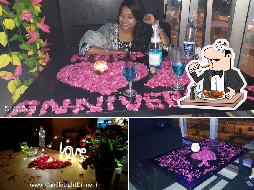 Among various things one can find food and interior at Candle Light Date N Dine