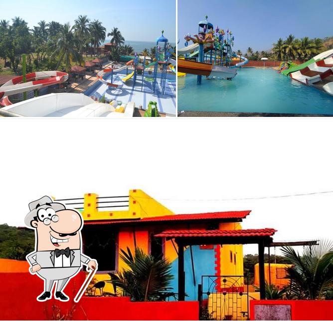 Enjoy the view at the outside area of Ashoka Water Park & Resort