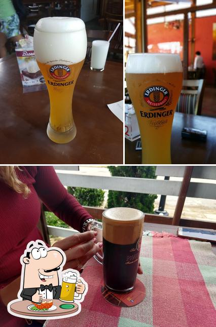 Você pode tomar um copo de cerveja leve ou escura