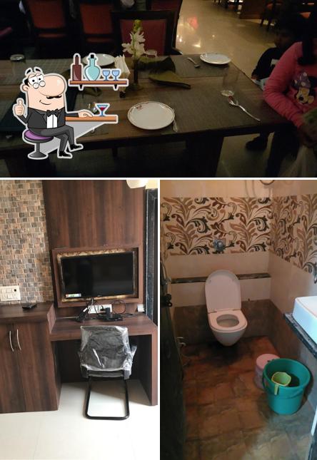 The interior of Hotel Palash Residency