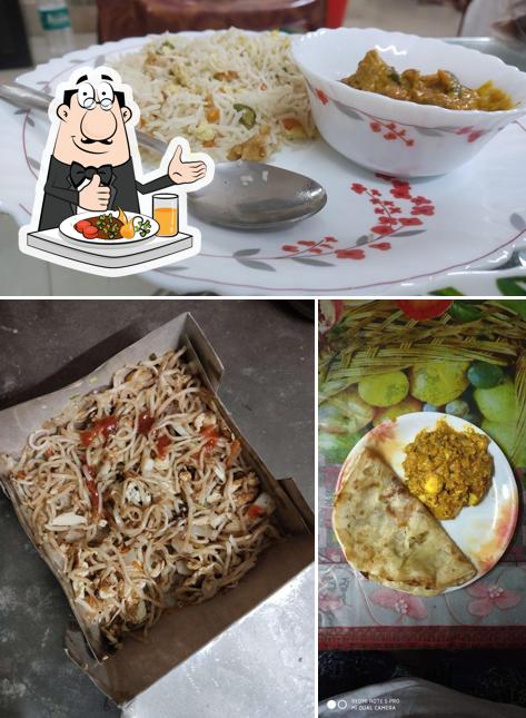 Food at Moonlit hotel and restaurant