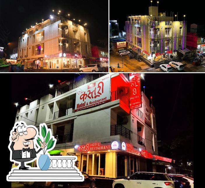 Enjoy the view at the outside area of The Kasturi Hotel & Restaurant