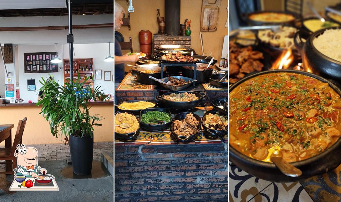 Paella em Fogão da Fazenda
