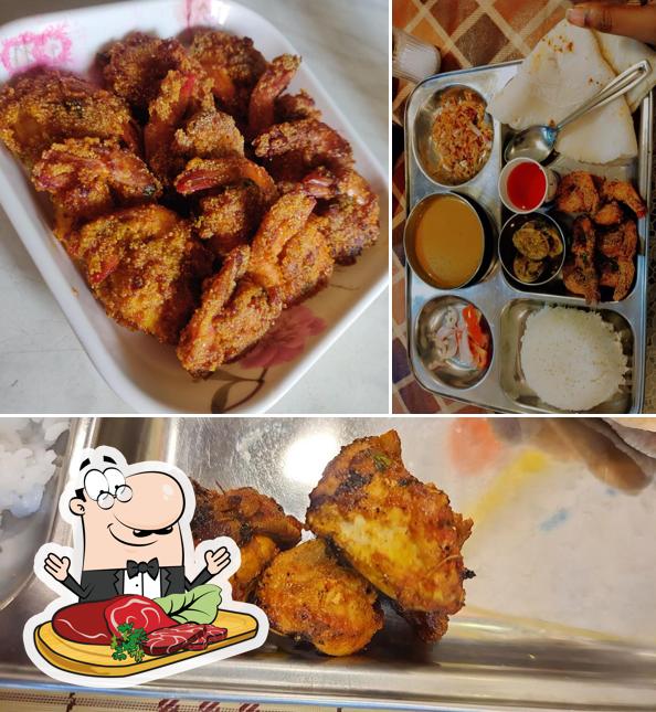 Order meat meals at Aami Goikar
