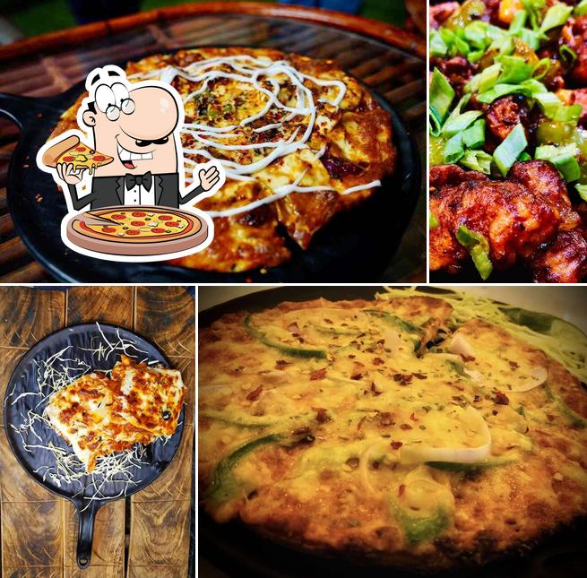 Pick pizza at My French Bistro