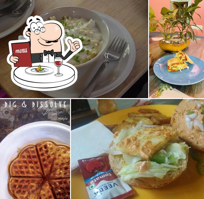 Food at Café Venture Studio