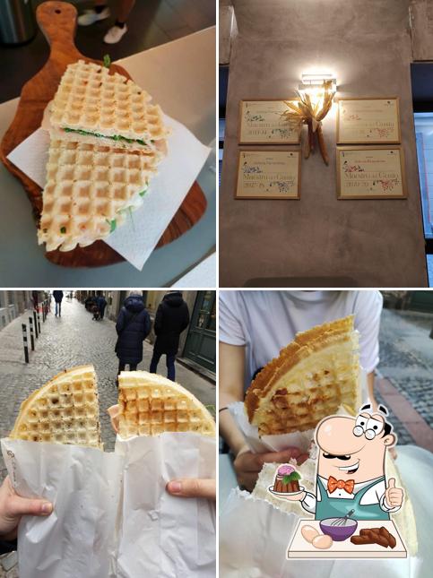 Gofreria Piemontèisa serve un'ampia varietà di dessert