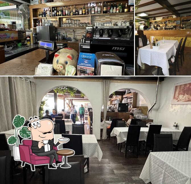 Gli interni di 999 Castello ristorante cinese giapponese gelateria