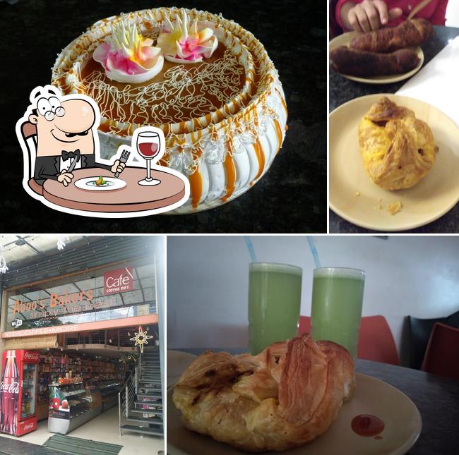 Food at Aboo's Bakers & Restaurant