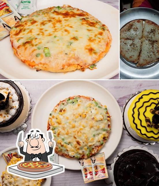 Pick pizza at F & C Ashirwad Bakers