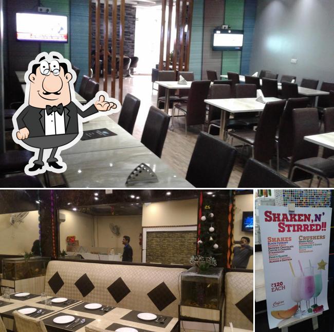 The restaurant's interior and beverage