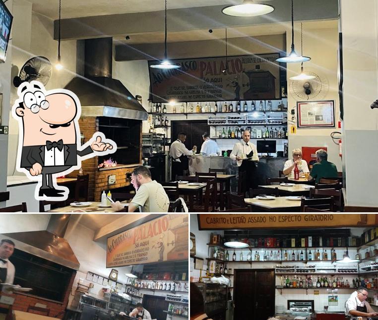 Esta é a imagem apresentando interior e balcão de bar no Bar Palácio