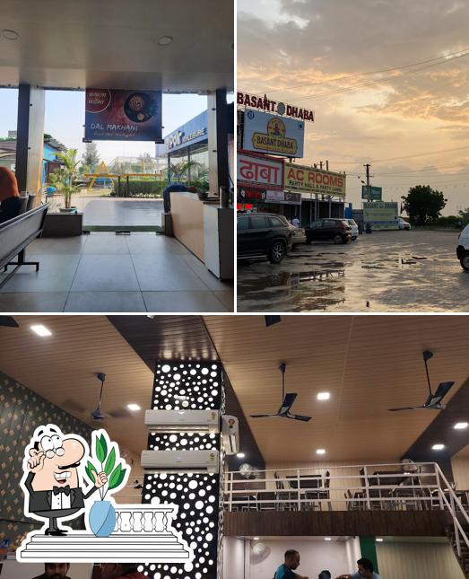 Enjoy the view at the outside area of Basant Dhaba Manesar