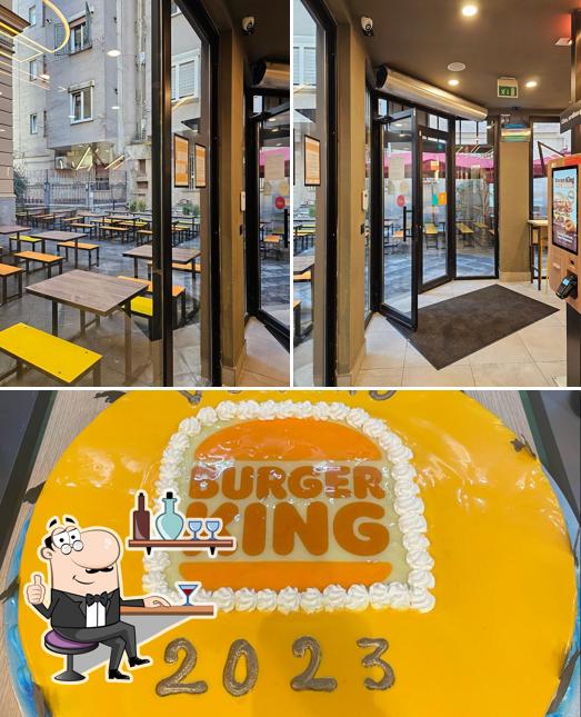 Gli interni di Burger King