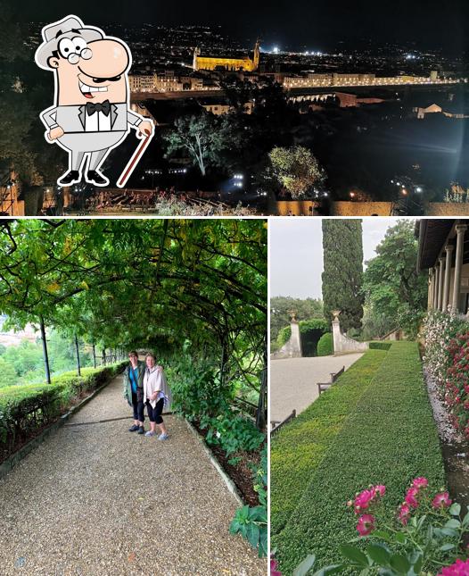 Puoi goderti l'aria fresca dal dehors di La Loggetta di Villa Bardini