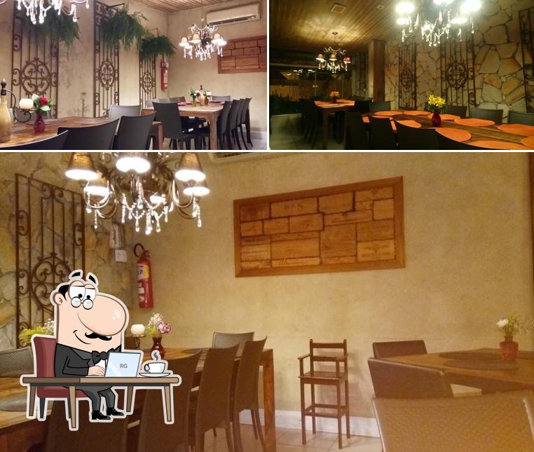 O interior do La Vecchia