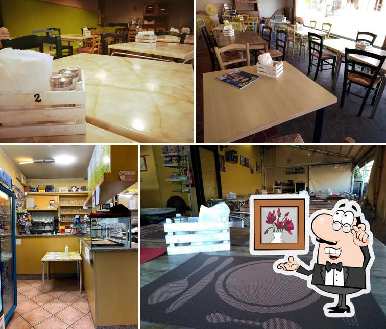 Gli interni di Pizzeria in Bocca al Lupo