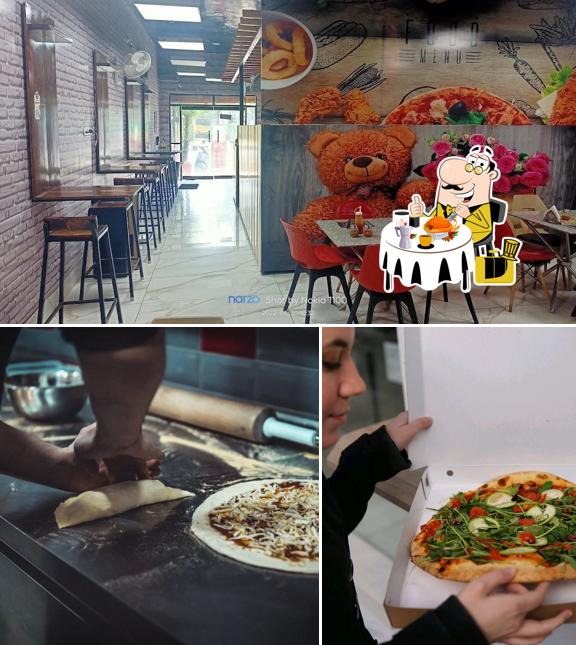 Among various things one can find food and interior at Pizza Holic