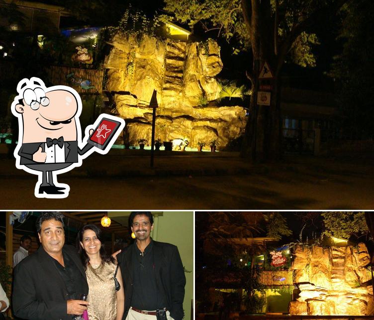 This is the picture showing exterior and bar counter at The Rogue Elephant Terrace Bistro @ THE ROCK!