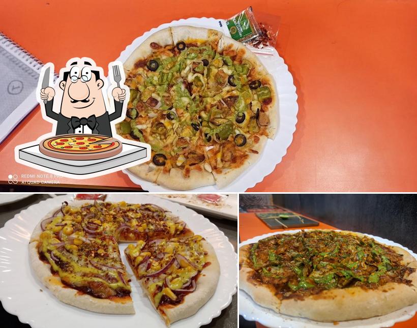 Pick pizza at Yellow Mustard