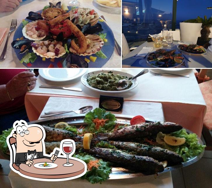 Questa è la immagine che mostra la cibo e tavolo da pranzo di Ristorante Pizzeria Segelschule