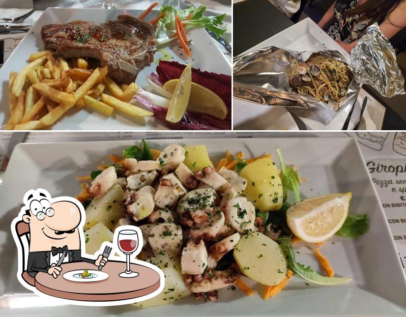 Cibo al Ristorante all'italiana trattoria