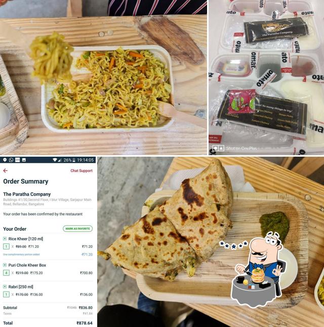 Food at The Paratha Corner