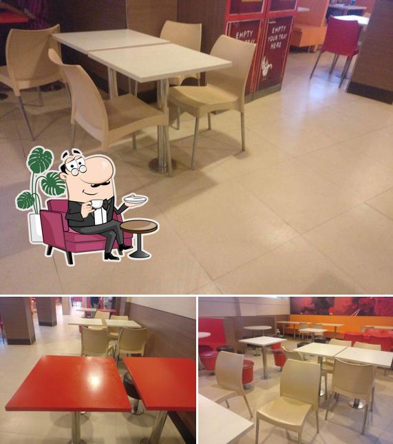 The interior of KFC