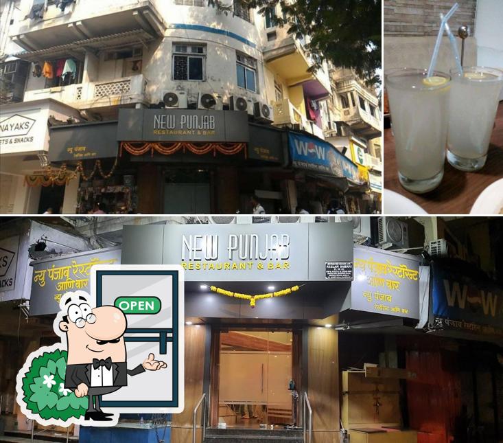 The photo of New Punjab Restaurant & Bar’s exterior and beverage