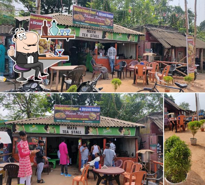 The interior of Bharat food court and biryani house