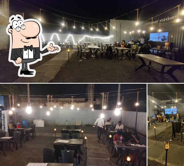 The interior of Container kitchen