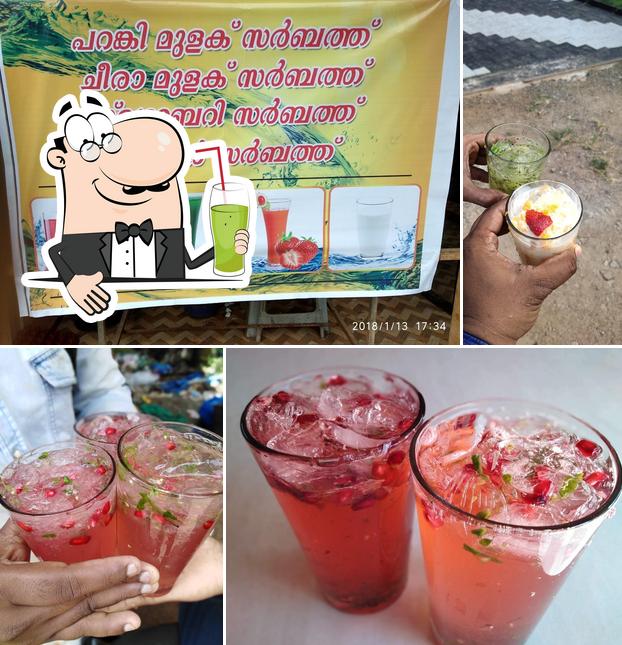 Enjoy a drink at Manoos Thattukada