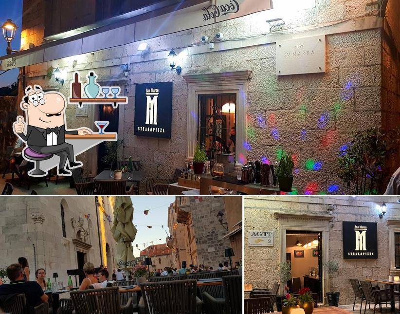 Gli interni di San Marco Steak & Pizza