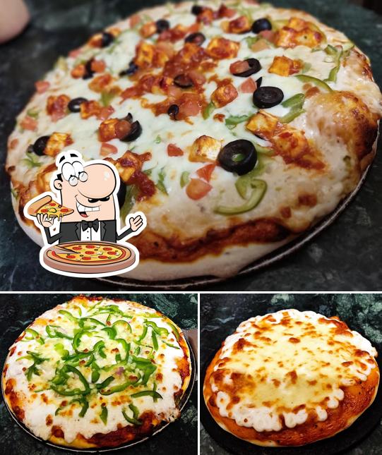 Pick various kinds of pizza