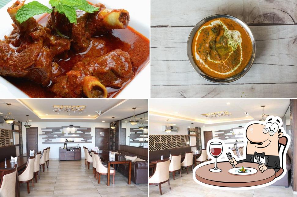 The image of food and interior at Downtown Multicusine Restaurant