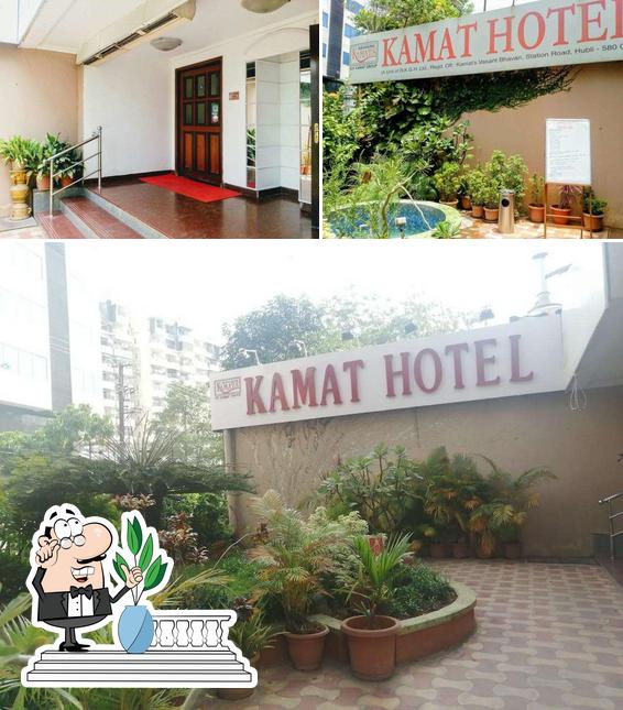 The exterior of Kamat Hotel