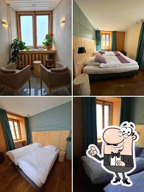 Gli interni di Auberge de l'Hospice