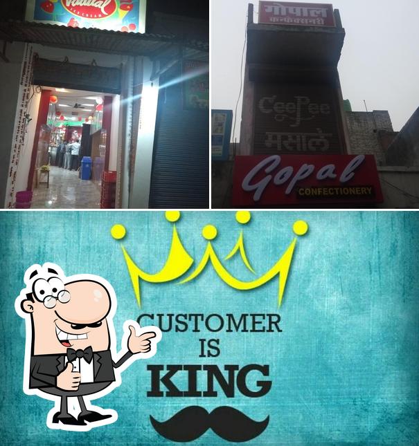 See this pic of Gopal Confectionery