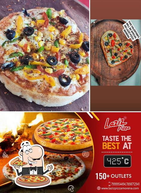 Get pizza at Laziz Pizza Morena MP Morena