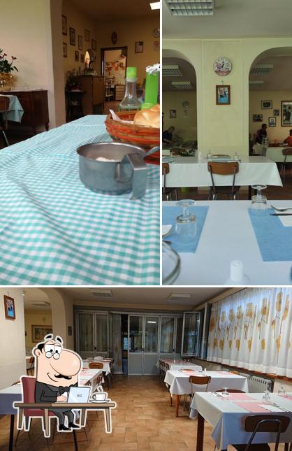 Gli interni di Trattoria Dalla Marta