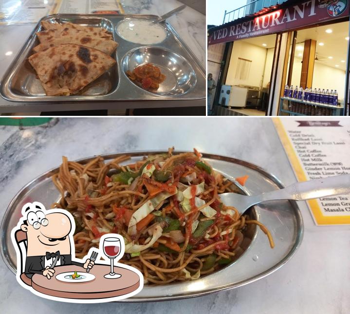 This is the photo showing food and exterior at VED RESTAURANT
