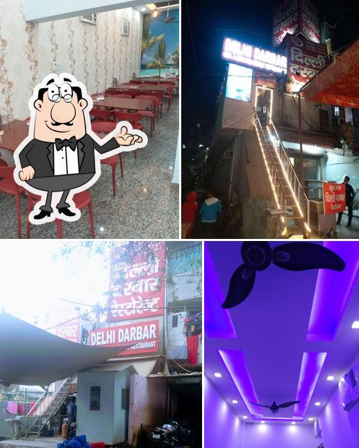 The interior of Delhi Darbar Restaurant